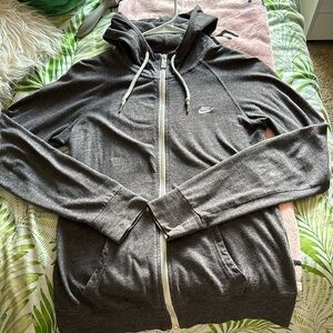 Grey Nike zip-up